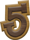 1-7/8 Inch Medium Double Raised Fiesta Letter #5