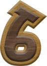 1-7/8 Inch Medium Double Raised Fiesta Letter #6