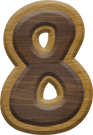 1-7/8 Inch Medium Double Raised Fiesta Letter #8