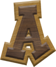 1-7/8 Inch Medium Double Raised Fiesta Letter A - ALPHA