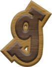 1-7/8 Inch Medium Double Raised Fiesta Letter G