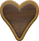 1-7/8 Inch Medium Double Raised Fiesta Letter HEART