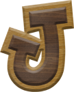 1-7/8 Inch Medium Double Raised Fiesta Letter J
