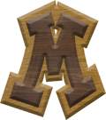 1-7/8 Inch Medium Double Raised Fiesta Letter M - MU