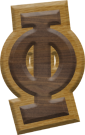1-7/8 Inch Medium Double Raised Fiesta Letter PHI
