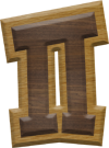 1-7/8 Inch Medium Double Raised Fiesta Letter PI