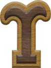 1-7/8 Inch Medium Double Raised Fiesta Letter UPSILON