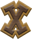 1-7/8 Inch Medium Double Raised Fiesta Letter X - CHI