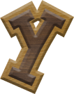 1-7/8 Inch Medium Double Raised Fiesta Letter Y