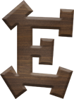 2-1/2 Inch Large Fiesta Letter E - EPSILON