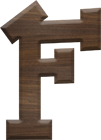 2-1/2 Inch Large Fiesta Letter F
