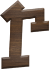 2-1/2 Inch Large Fiesta Letter GAMMA
