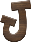 2-1/2 Inch Large Fiesta Letter J