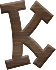 2-1/2 Inch Large Fiesta Letter K - KAPPA