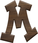 2-1/2 Inch Large Fiesta Letter M - MU