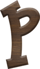 2-1/2 Inch Large Fiesta Letter P - RHO