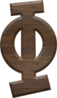 2-1/2 Inch Large Fiesta Letter PHI
