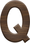 2-1/2 Inch Large Fiesta Letter Q