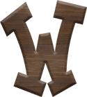 2-1/2 Inch Large Fiesta Letter W
