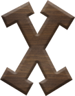 2-1/2 Inch Large Fiesta Letter X - CHI