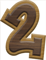 2-1/2 Inch Large Fiesta Letter #2