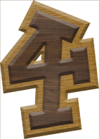 2-1/2 Inch Large Fiesta Letter #4