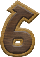 2-1/2 Inch Large Fiesta Letter #6