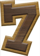 2-1/2 Inch Large Fiesta Letter #7