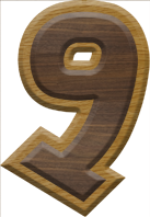 2-1/2 Inch Large Fiesta Letter #9