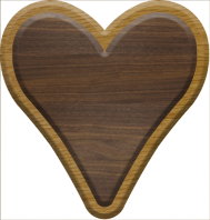 2-3/4 Inch Large Double Raised Fiesta Letter HEART