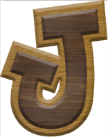 2-3/4 Inch Large Double Raised Fiesta Letter J