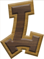 2-3/4 Inch Large Double Raised Fiesta Letter L