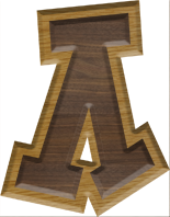 2-3/4 Inch Large Double Raised Fiesta Letter LAMBDA