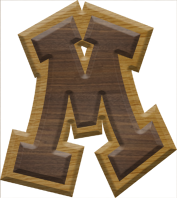 2-3/4 Inch Large Double Raised Fiesta Letter M - MU