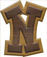 2-3/4 Inch Large Double Raised Fiesta Letter N - NU