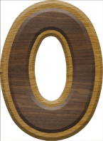 2-3/4 Inch Large Double Raised Fiesta Letter  O -OMICRON