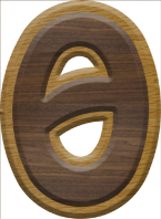 2-3/4 Inch Large Double Raised Fiesta Letter THETA