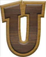 2-3/4 Inch Large Double Raised Fiesta Letter U