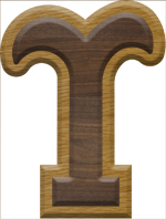 2-3/4 Inch Large Double Raised Fiesta Letter UPSILON